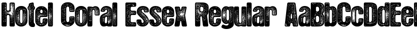 Hotel Coral Essex Regular font