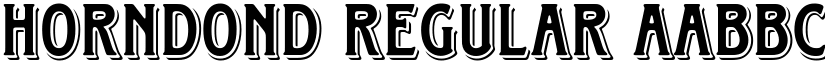 HorndonD Regular font