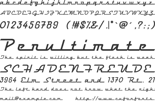 Hood Ornament font preview