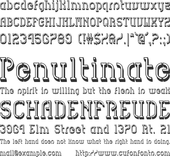 HVD Spencils font preview