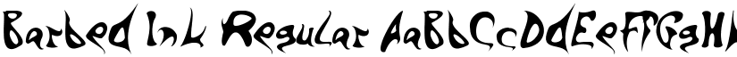 Barbed Ink Regular font