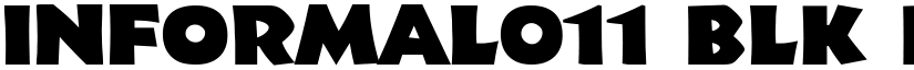 Informal011 Blk BT Black font