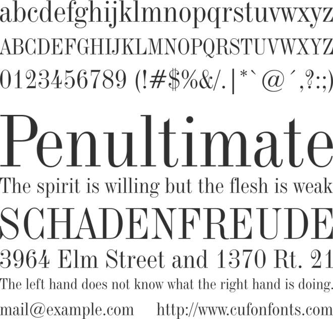 Industrial736 BT font preview
