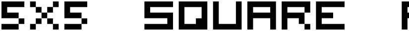 5x5 square font