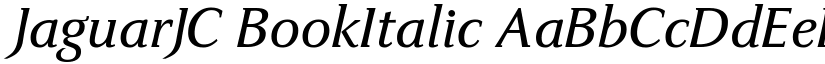 JaguarJC BookItalic font