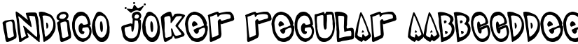 Indigo Joker Regular font