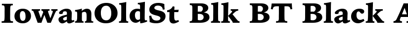 IowanOldSt Blk BT Black font