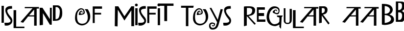 Island of Misfit Toys Regular font