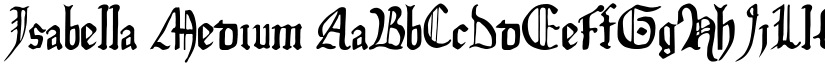Isabella Medium font