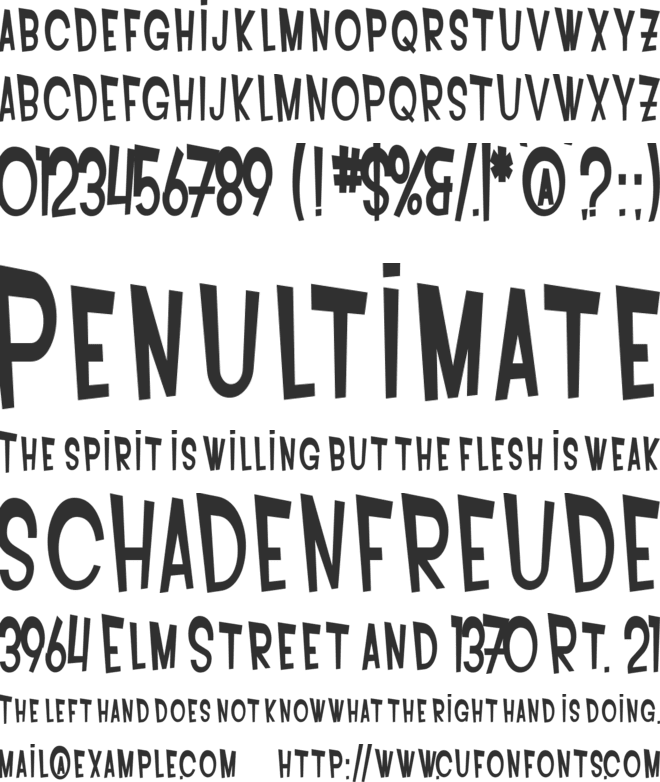 PCLifeIntoxBld font preview