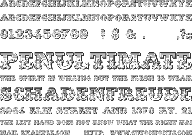 JFRingmaster font preview