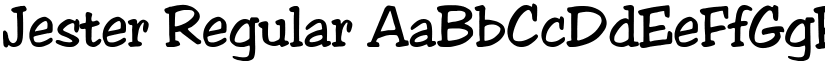 Jester Regular font