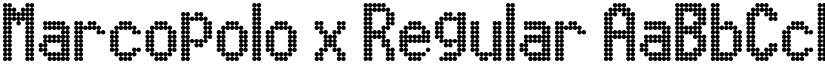 Marcopolo 13x9 Regular font