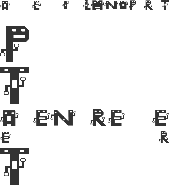 People in the city font preview