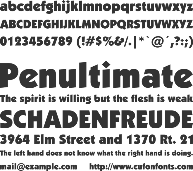 Kabel Ult BT font preview