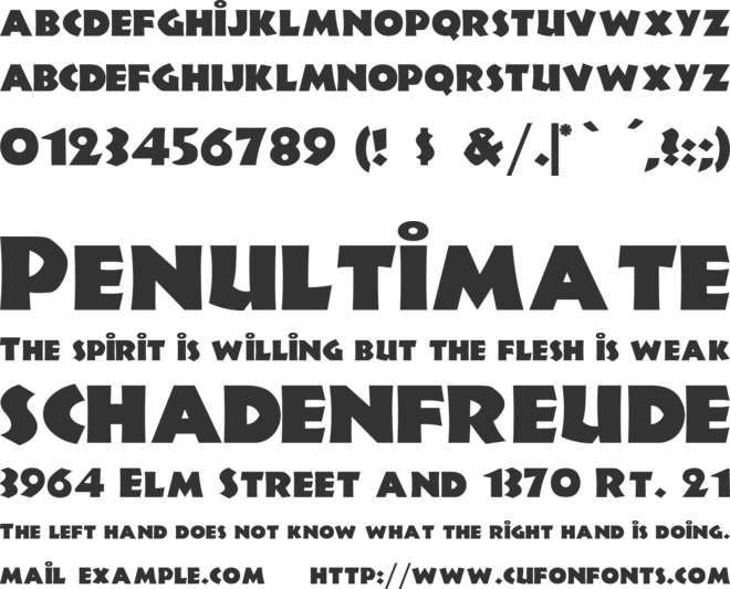 JungleFever font preview