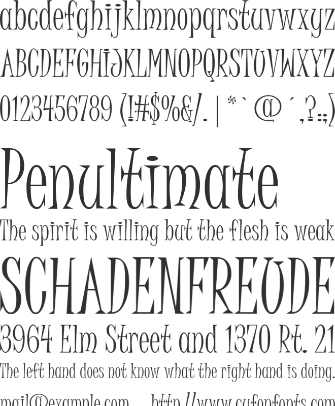 Juice ITC font preview