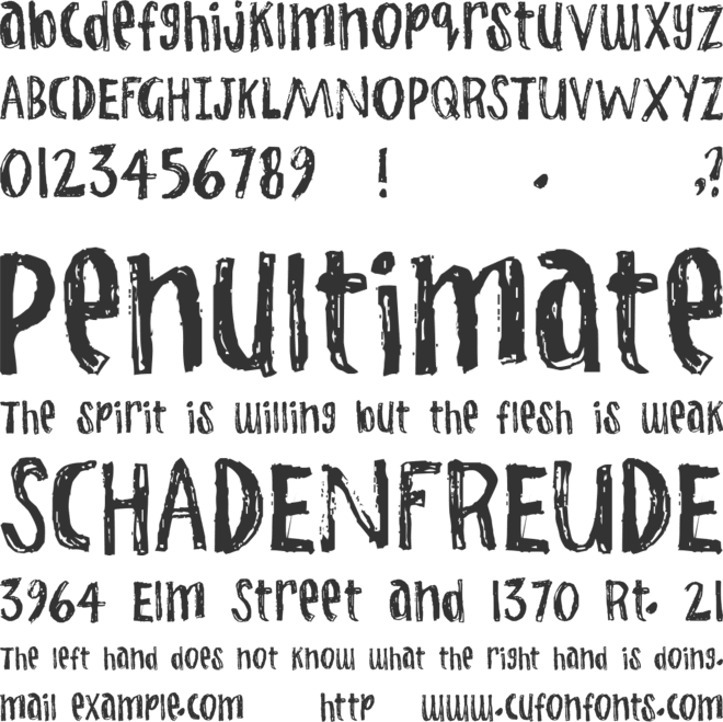 Jump Start font preview