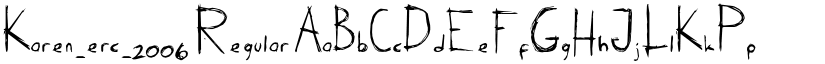 Karen_erc_2006 font download