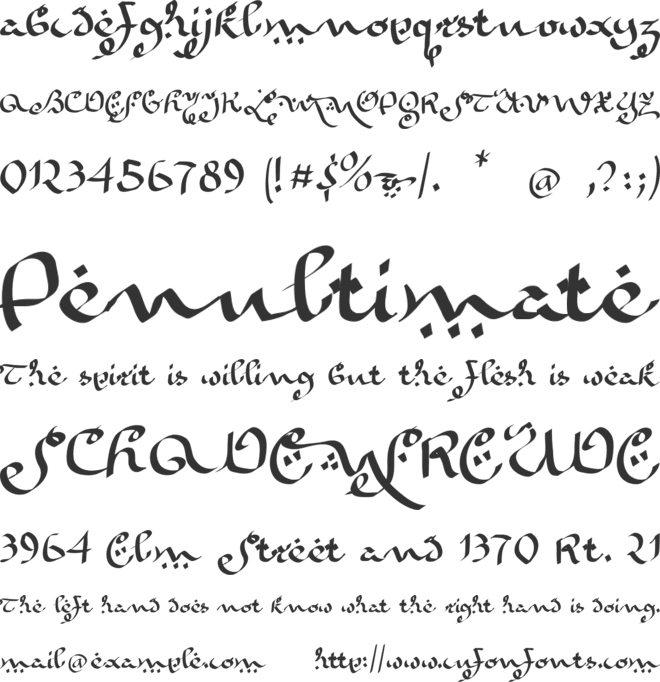KaraBenNemsi font preview