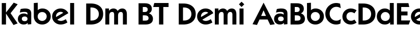 Kabel Dm BT Demi font