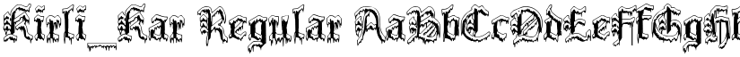Kirli_Kar Regular font