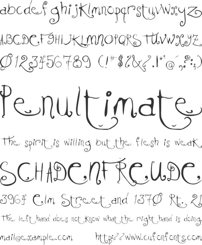 KissMeKissMeKissMe font preview