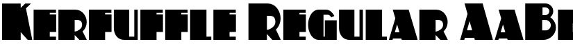 Kerfuffle Regular font