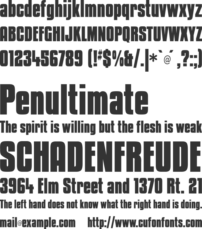 Kenyan Coffee font preview