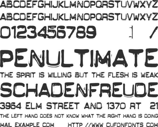 KWALITEIT font preview