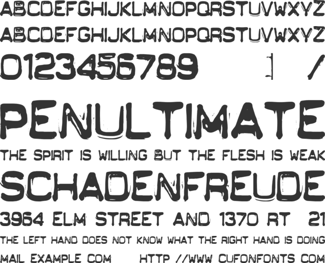 KWALITEIT font preview