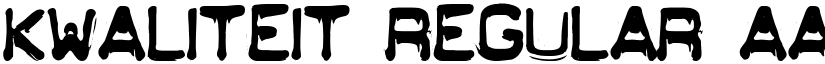 KWALITEIT Regular font