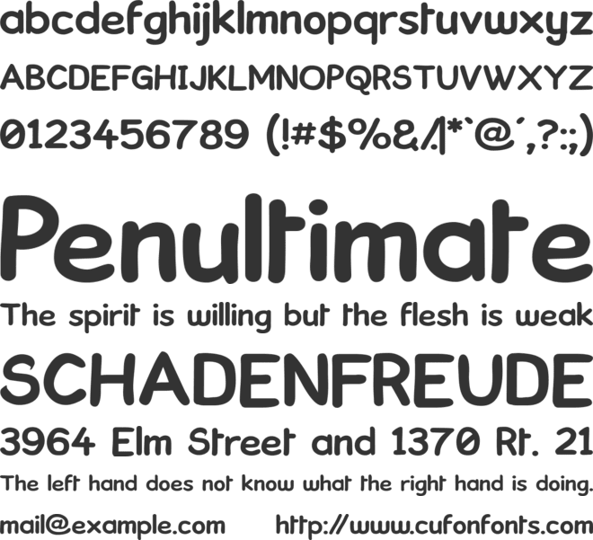 Kronika font preview