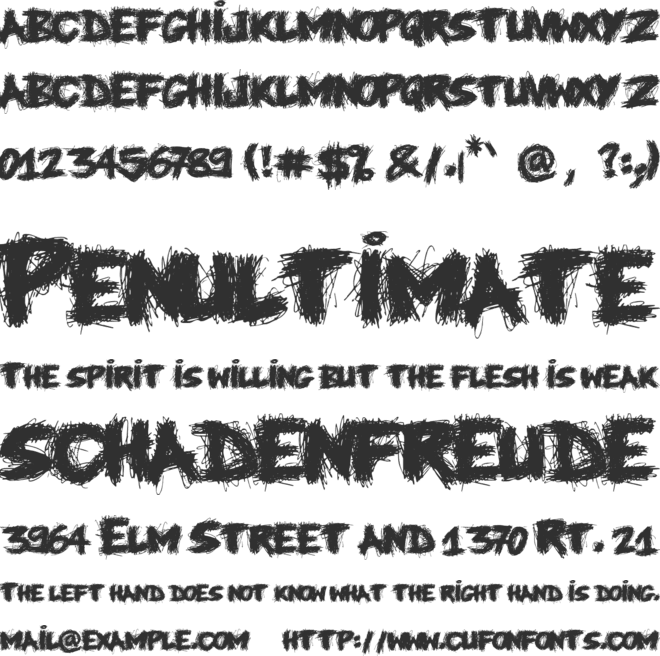 Knife Fight font preview
