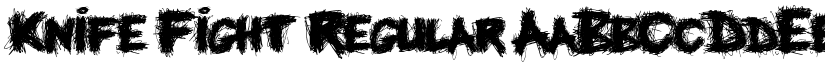 Knife Fight Regular font