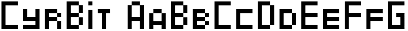 CyrBit font