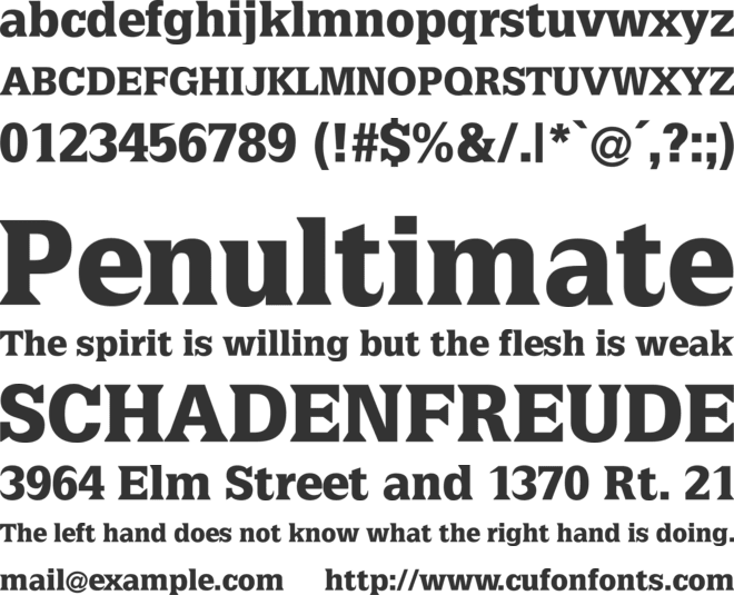 LatiniaBlack font preview