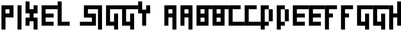 Pixel Siggy font