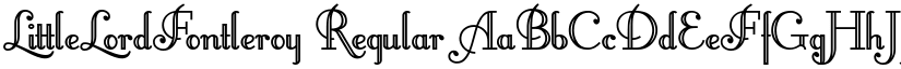 LittleLordFontleroy Regular font