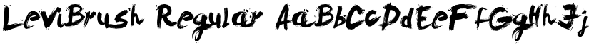 LeviBrush Regular font