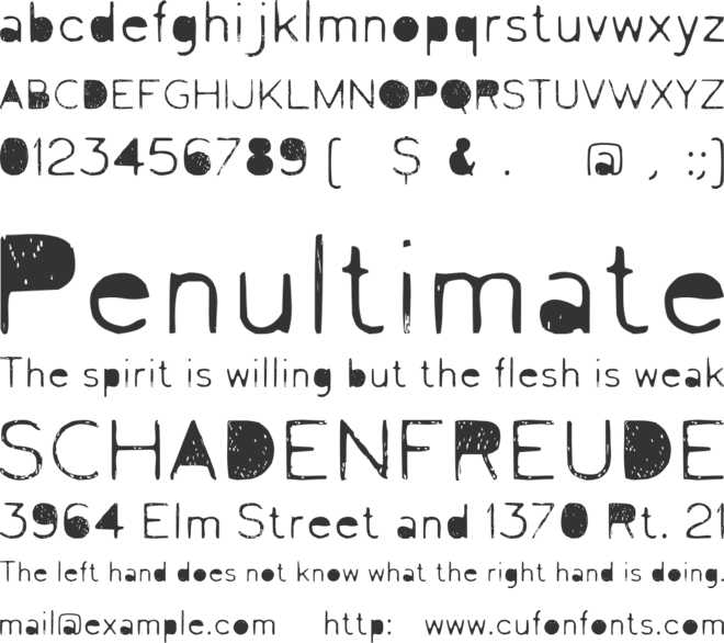 Letrograda font preview