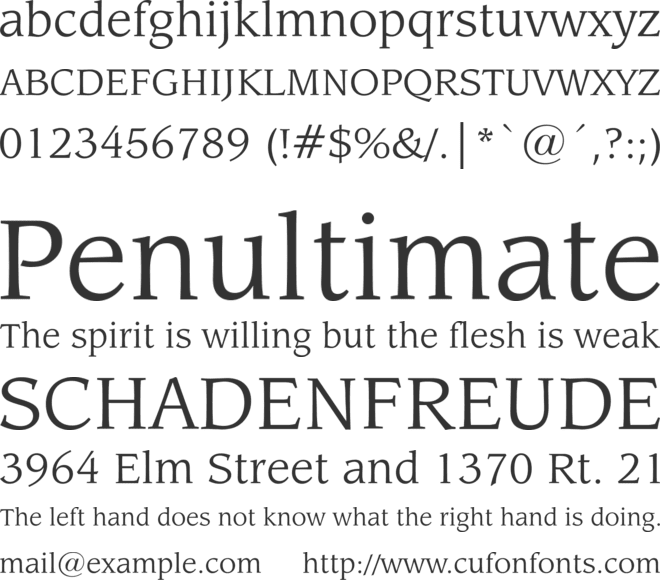 Leawood Bk BT font preview