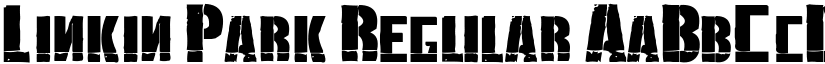 Linkin Park Regular font