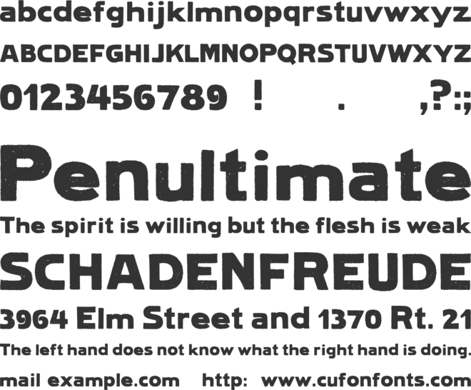 Lietz LindauHamburg font preview