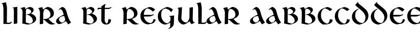 Libra BT Regular font