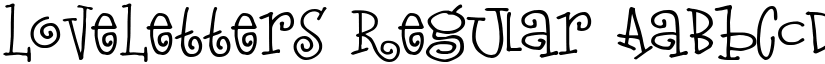 LoveLetters Regular font