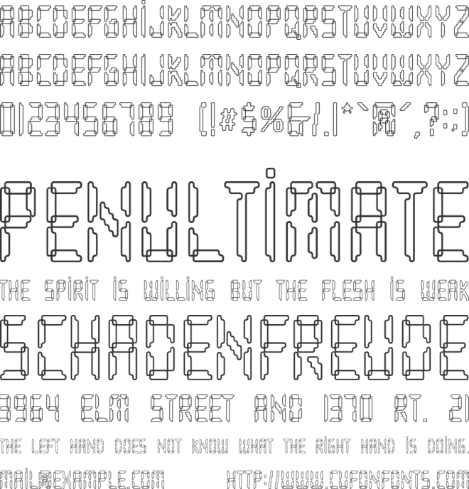 Loopy font preview
