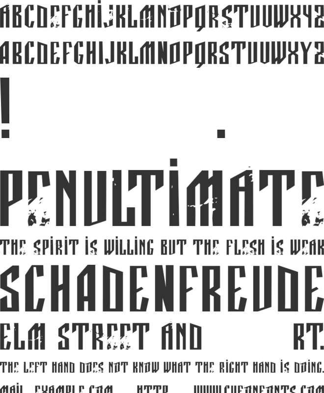 Manastirka font preview