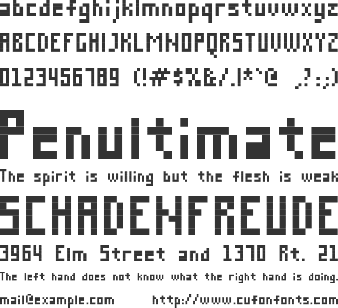 Mousetrap font preview