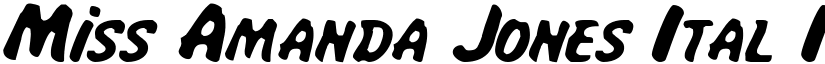 Miss Amanda Jones Ital Italic font